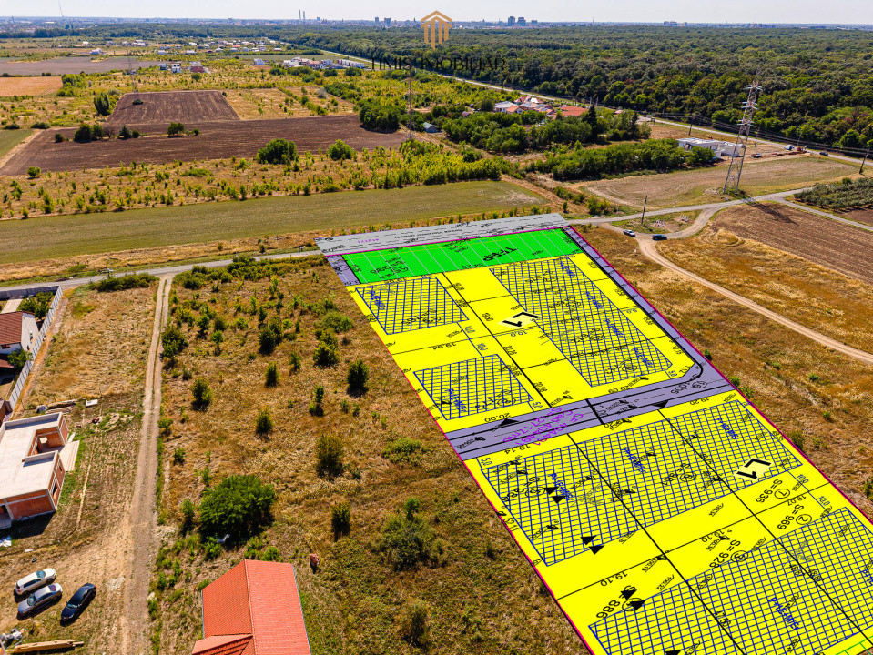 Proiect rezidențial de vânzare – pachet 12 parcele langa Padurea Verde