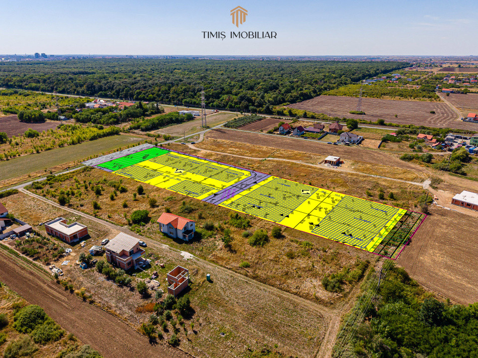 Proiect rezidențial de vânzare – pachet 12 parcele langa Padurea Verde