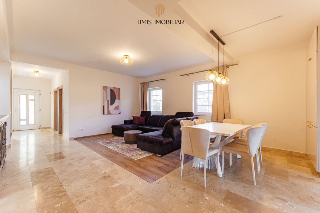 Casă de închiriat în Dumbrăvița – 4 dormitoare, 2 băi, Pădure | Com 0%