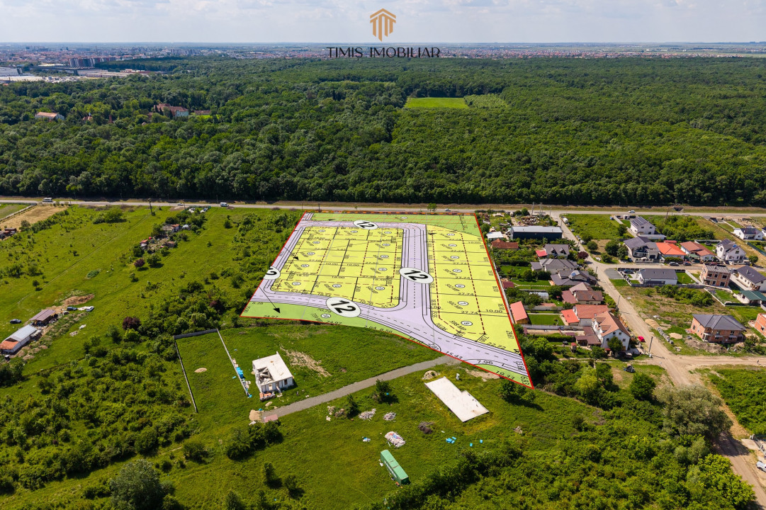 Parcele la padure, între Timișoara și Ghiroda/Giarmata Vii - Com 0%