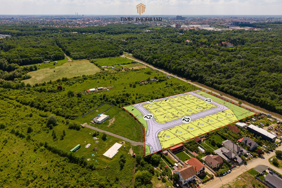 Parcele la padure, între Timișoara și Ghiroda/Giarmata Vii - Com 0%