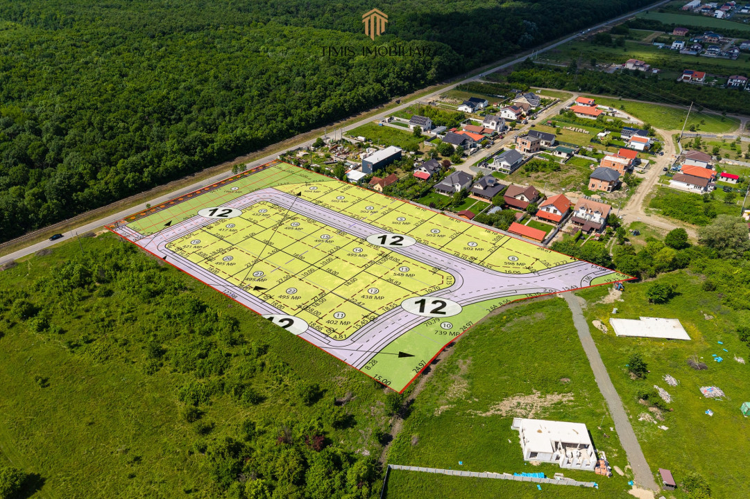 Parcele la padure, între Timișoara și Ghiroda/Giarmata Vii - Com 0%