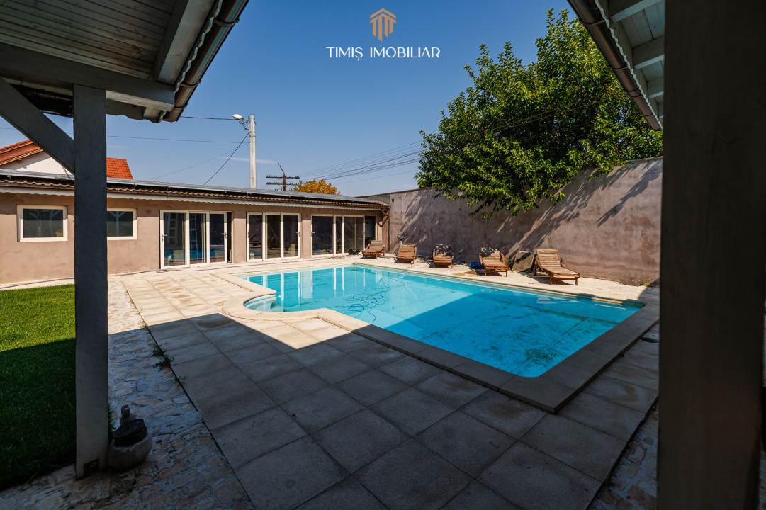 Casă individuală cu piscină, anexă și teren de 647 mp – Săcălaz