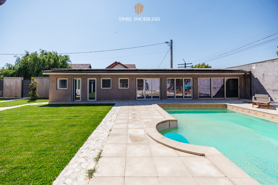 Casă individuală cu piscină, anexă și teren de 647 mp – Săcălaz