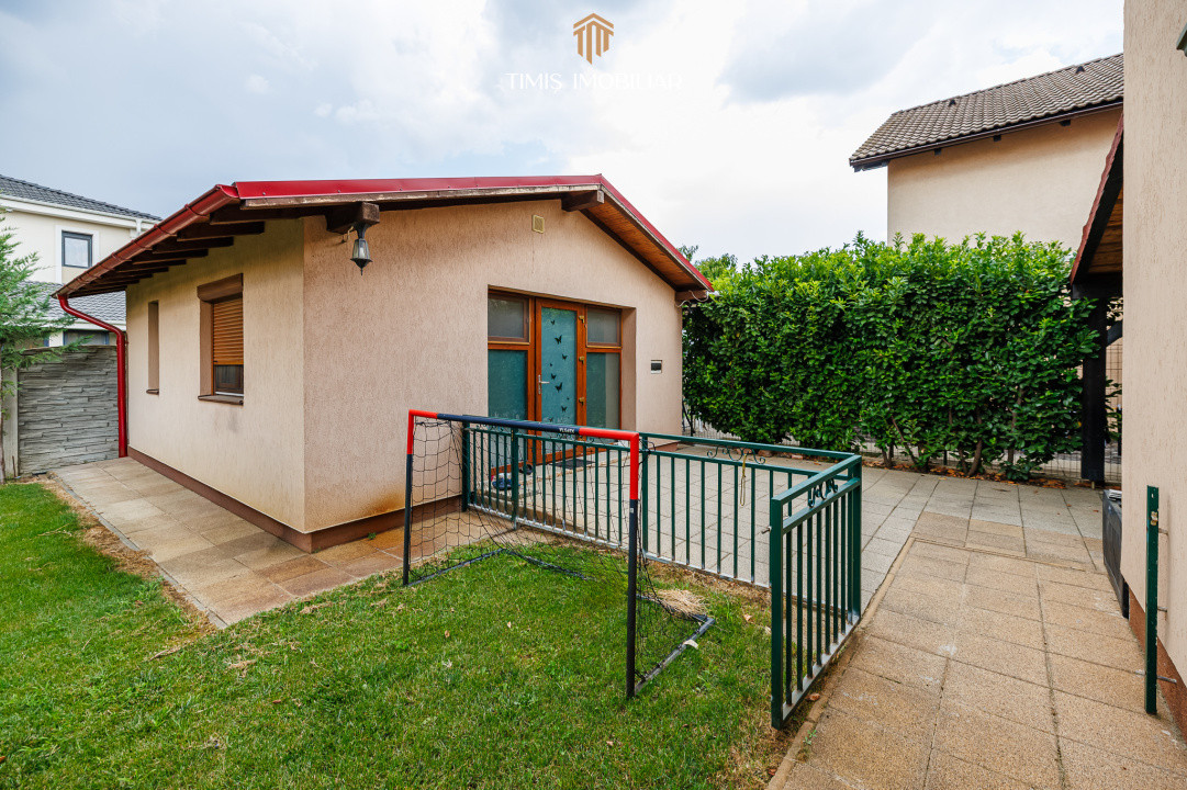 Casă individuală + casă de oaspeți, teren 555 mp – Giroc | Comision 0%