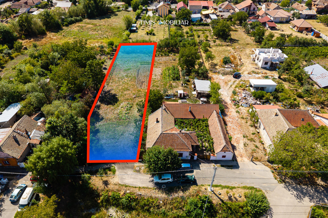 Teren 1.340 mp pentru casă – central, Remetea Mare | Comision 0%