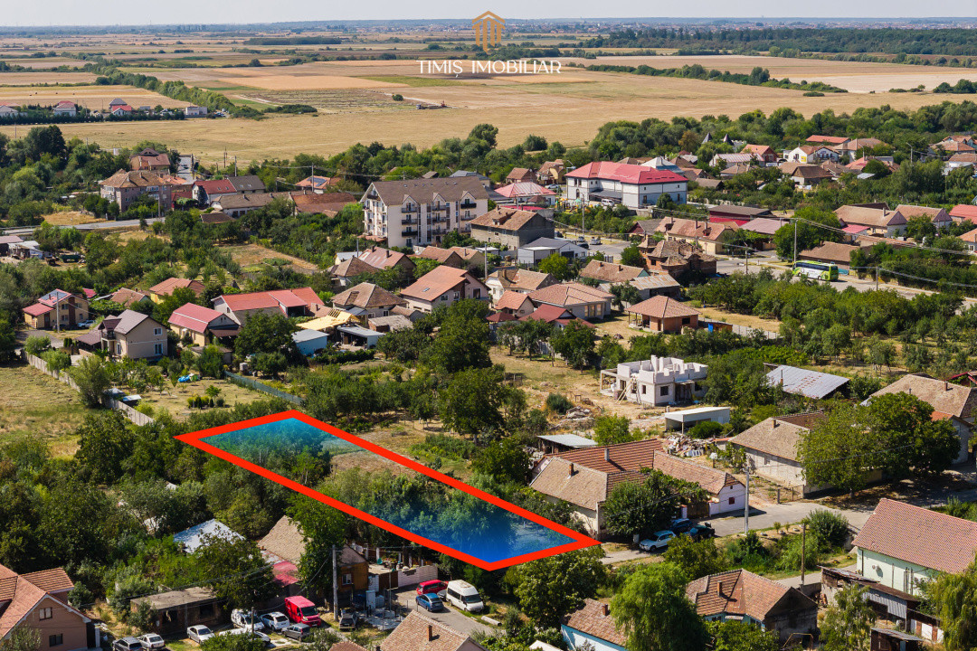 Teren 1.340 mp pentru casă – central, Remetea Mare | Comision 0%