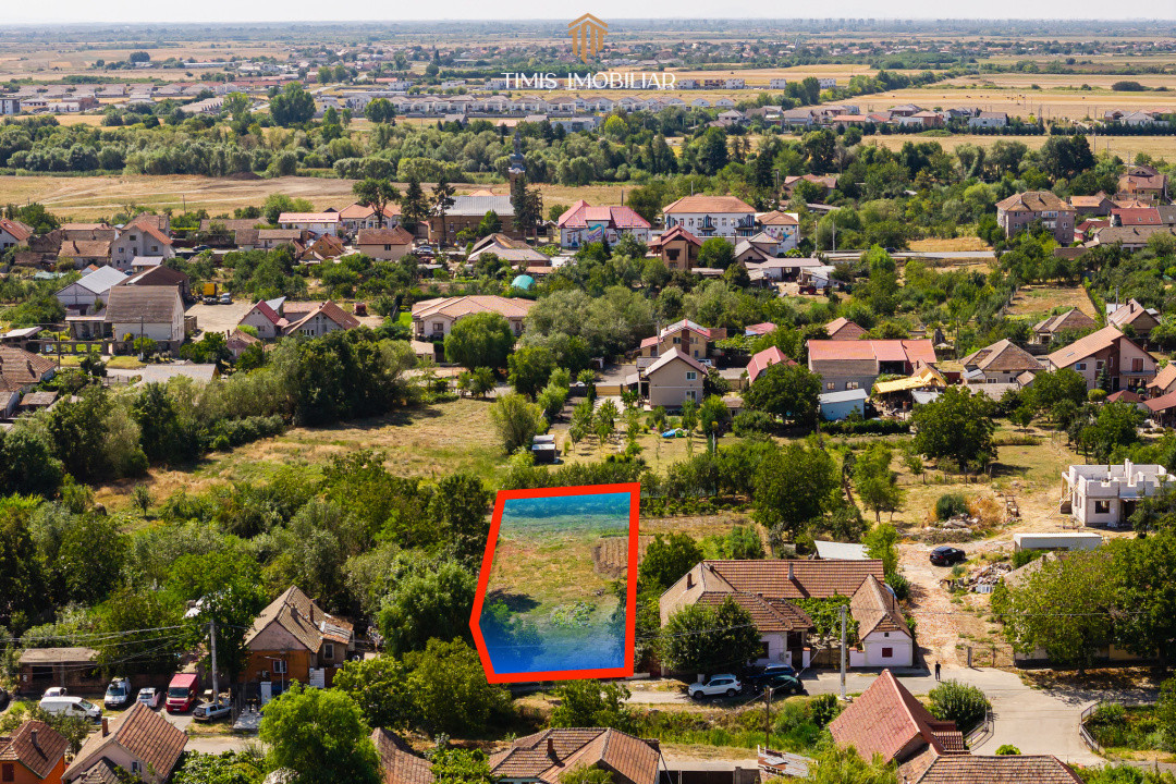 Teren 1.340 mp pentru casă – central, Remetea Mare | Comision 0%