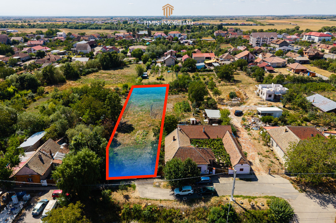 Teren 1.340 mp pentru casă – central, Remetea Mare | Comision 0%