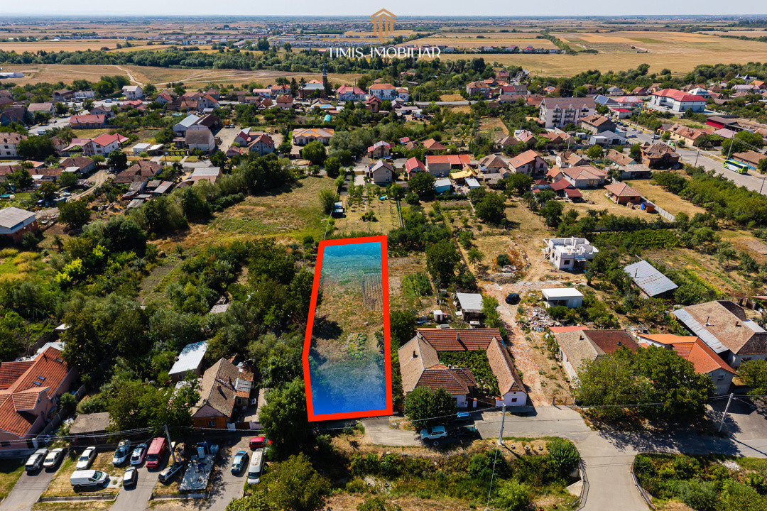 Teren 1.340 mp pentru casă – central, Remetea Mare | Comision 0%