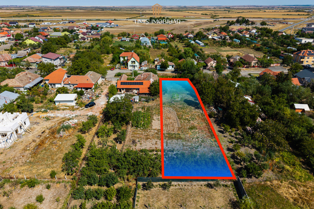 Teren 1.340 mp pentru casă – central, Remetea Mare | Comision 0%