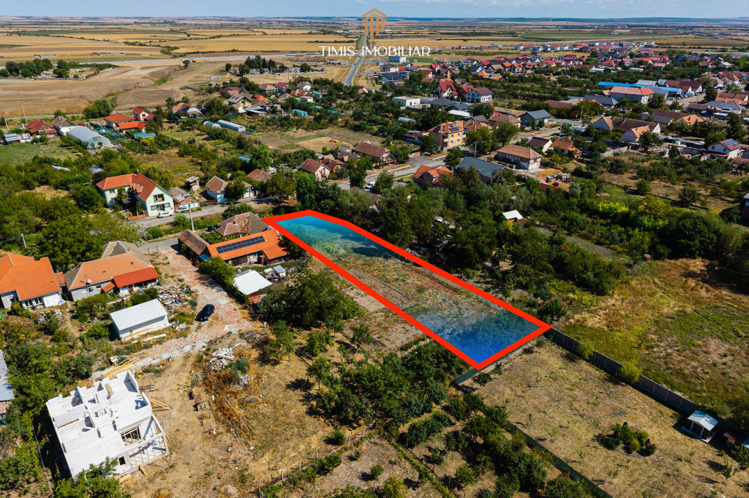 Teren 1.340 mp pentru casă – central, Remetea Mare | Comision 0%
