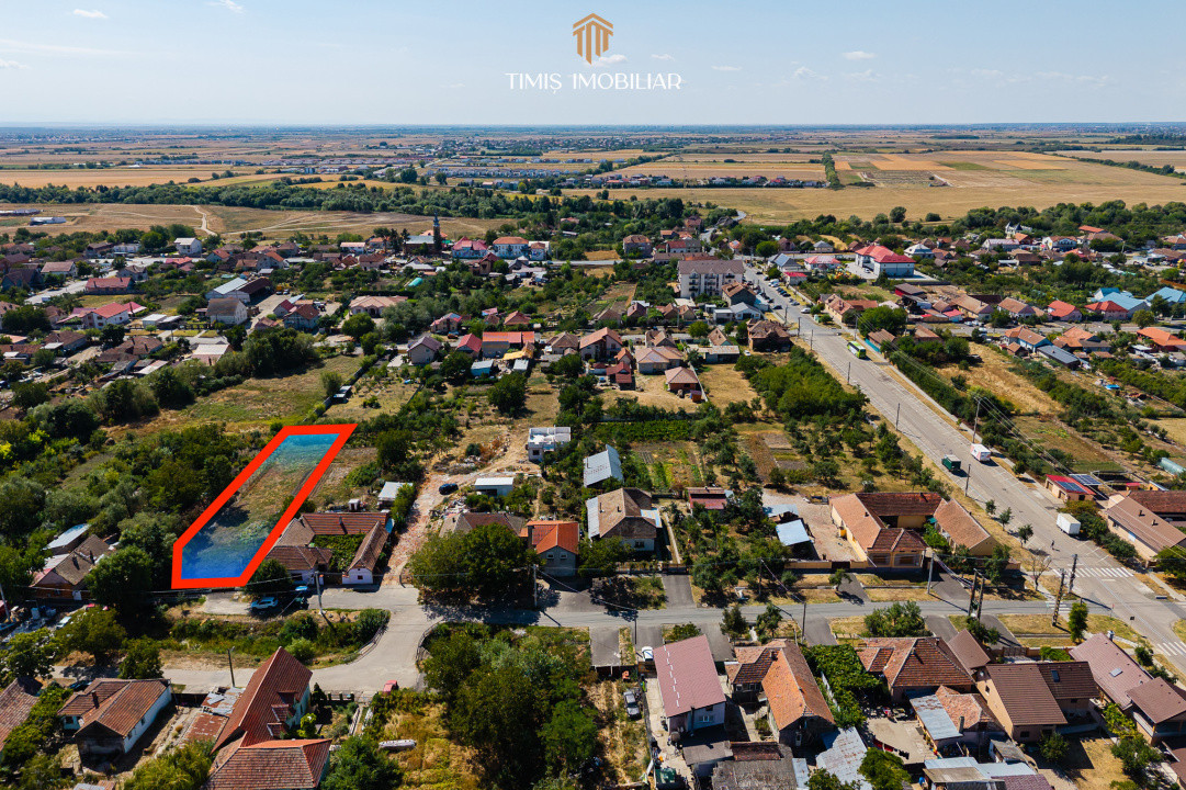 Teren 1.340 mp pentru casă – central, Remetea Mare | Comision 0%