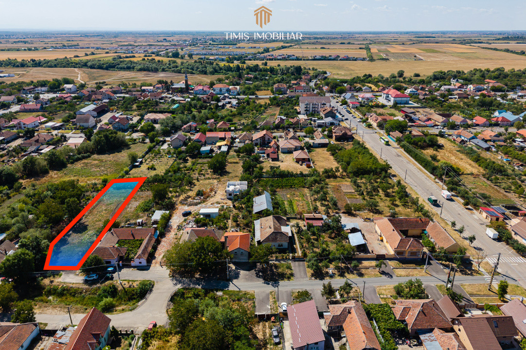 Teren 1.340 mp pentru casă – central, Remetea Mare | Comision 0%