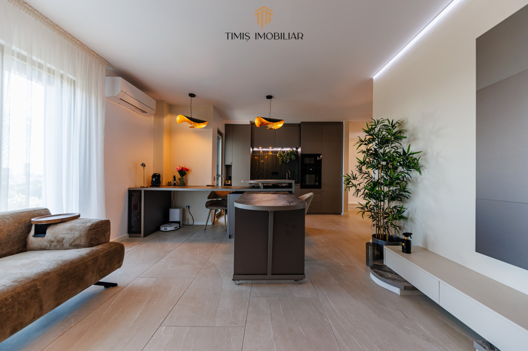 Apartament de lux cu 3 camere - Mobilat & Utiliat | Parcare subterana