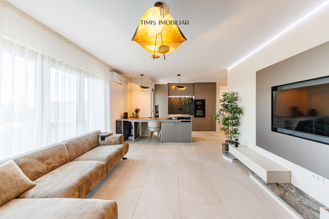 Apartament de lux cu 3 camere - Mobilat & Utiliat | Parcare subterana