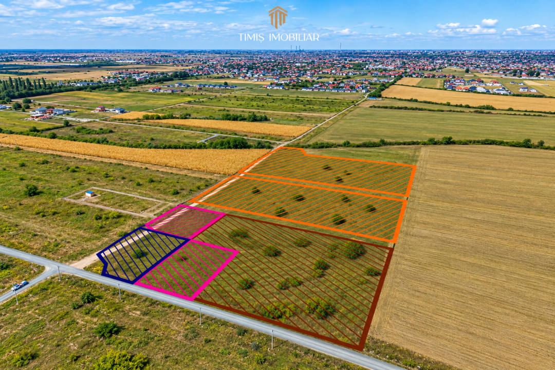 Terenuri 620–767 mp, CF individual – Moșnița Nouă | 0% comision