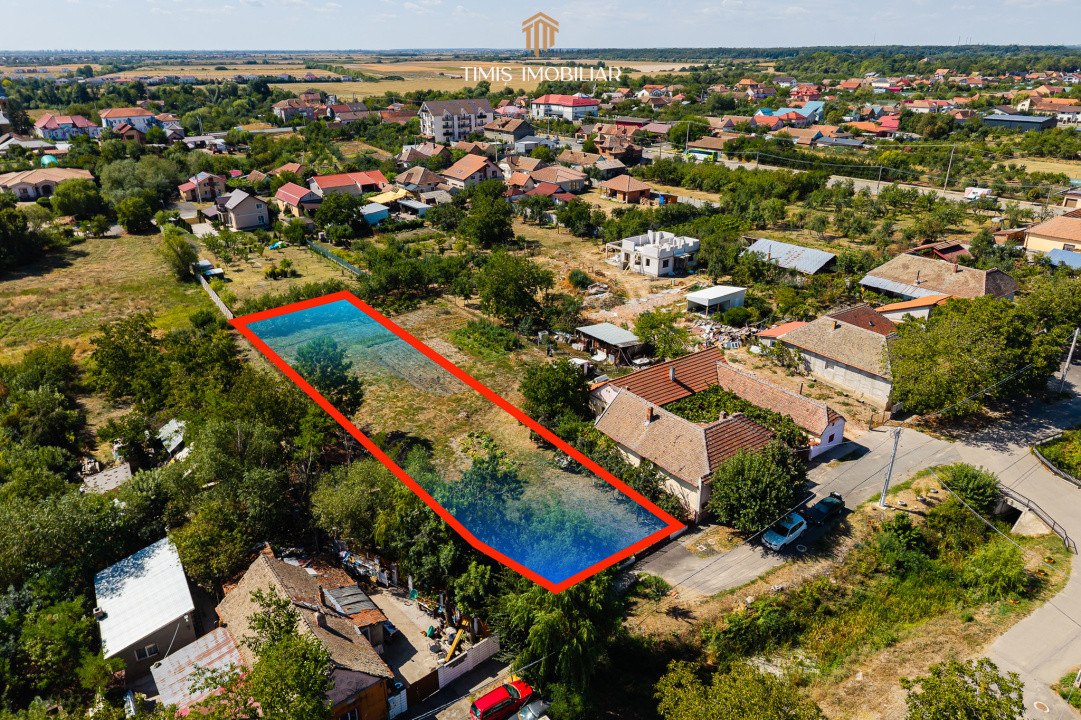 Teren 1.340 mp pentru casă – central, Remetea Mare 