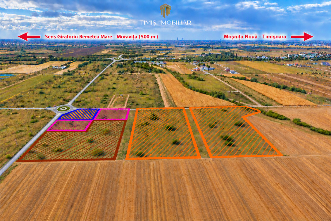 Teren 760 mp, CF individual – Moșnița Nouă | 0% comision