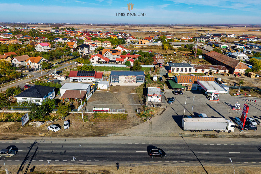 Hală 200 mp, teren 1.350 mp, acces direct DN6 – Remetea Mare