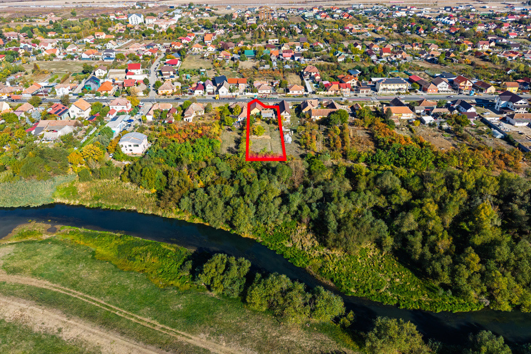 Casă individuală, teren 1.929 mp, acces spre Bega – Remetea Mare