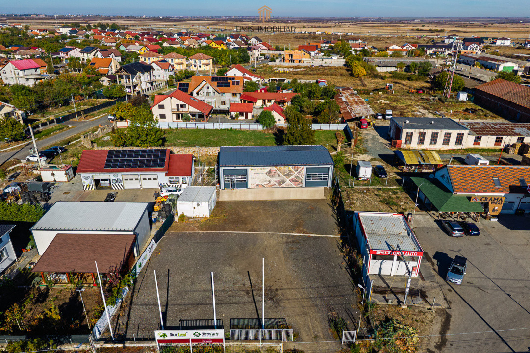 Hală 200 mp, teren 1.350 mp, acces direct DN6 – Remetea Mare