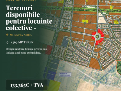 Terenuri disponibile pentru locuinte colective - S+P+2E-5E+M 