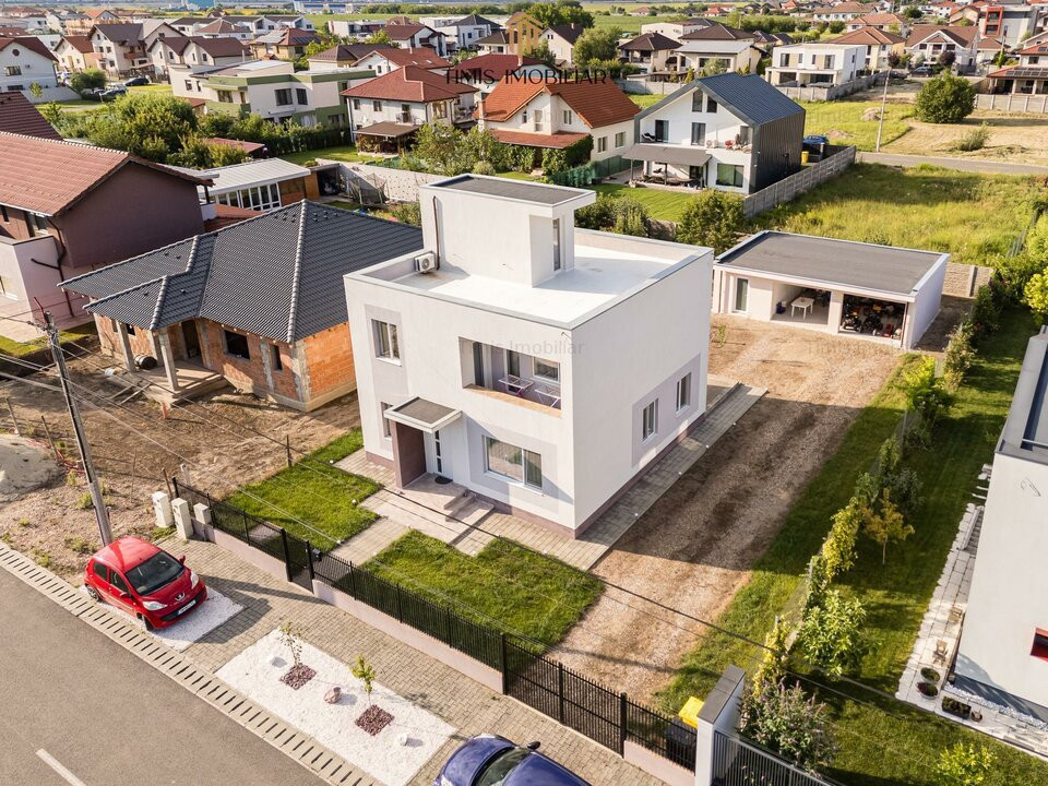 Casă individuală cu 4 camere, 3 băi și terasă pe acoperiș – Dumbrăvița | Com 0%