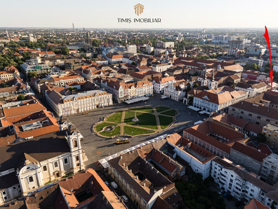 Spațiu birouri în Piața Unirii – Timișoara | 3 incaperi, 2 bai, 80 mp