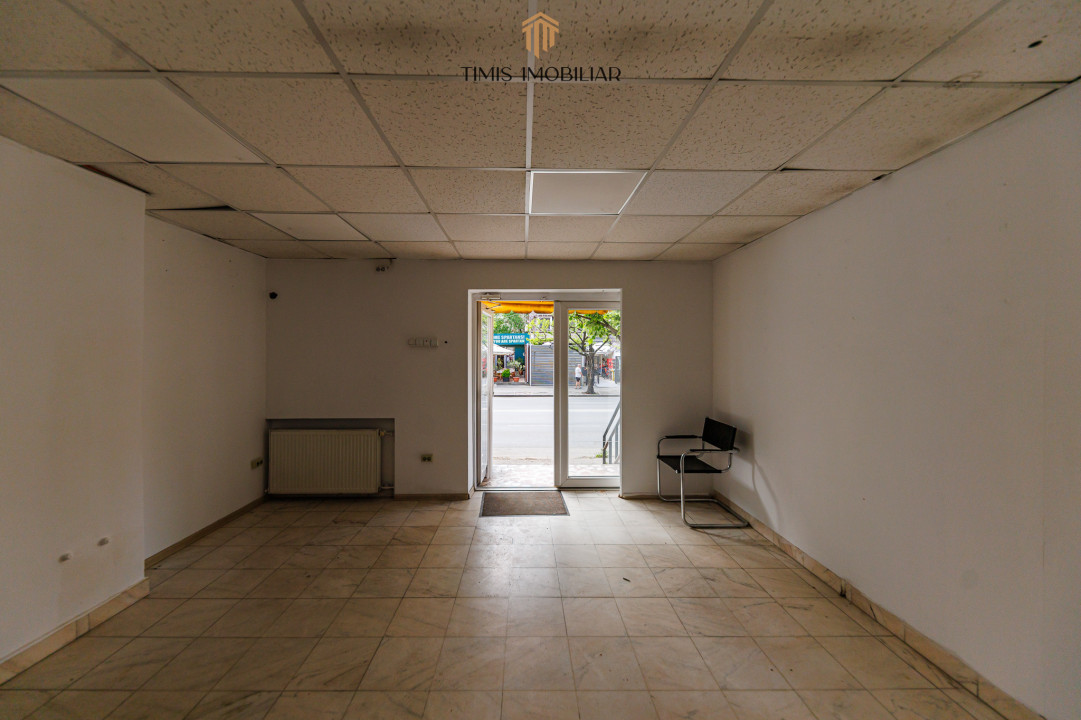 Spațiu comercial în zonă cu trafic intens – ideal pentru servicii | 0%