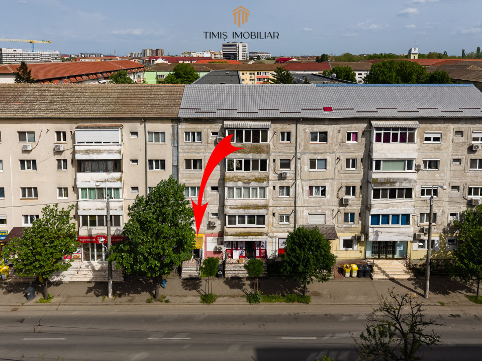 Spațiu comercial în zonă cu trafic intens – ideal pentru servicii | 0%