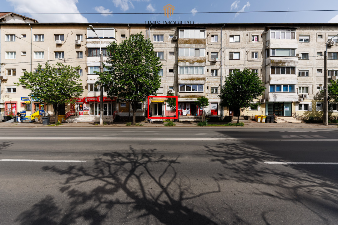 Spațiu comercial în zonă cu trafic intens – ideal pentru servicii | 0%
