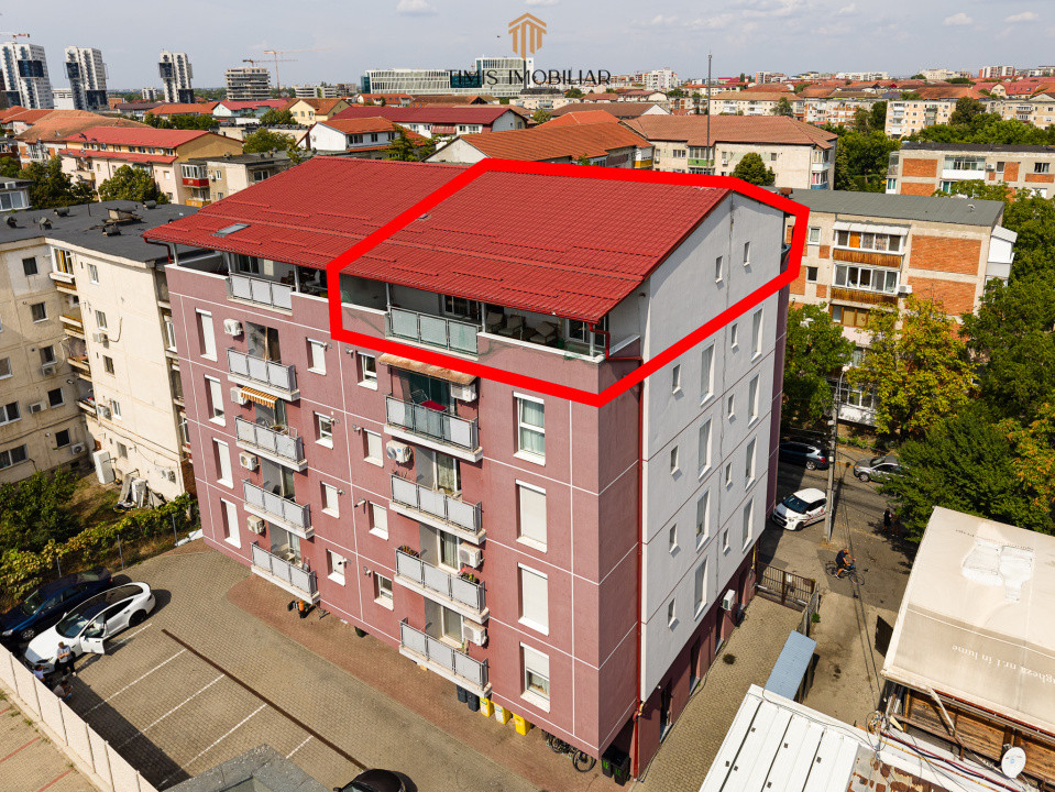 Penthouse 110 mp + 50 mp terase, parcare inclusă - Comision 0%