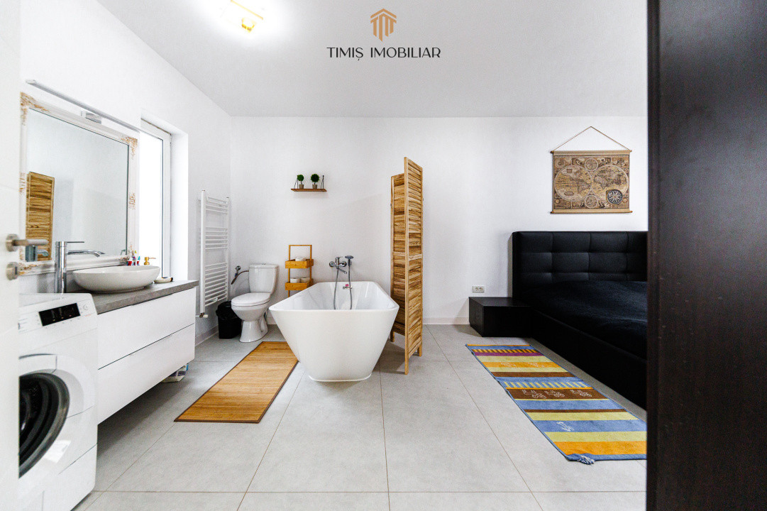 Duplex modern, parter, în Remetea Mare – mobilat complet, 3 camere