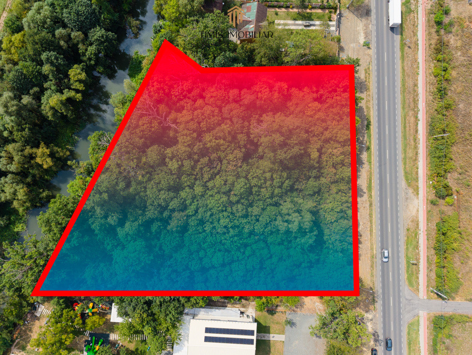 Teren 7.500 mp cu FS 91 m la E70 și Bega – ideal dezvoltare servicii