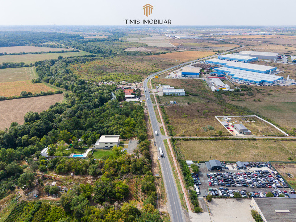 Teren 7.500 mp cu FS 91 m la E70 și Bega – ideal dezvoltare servicii