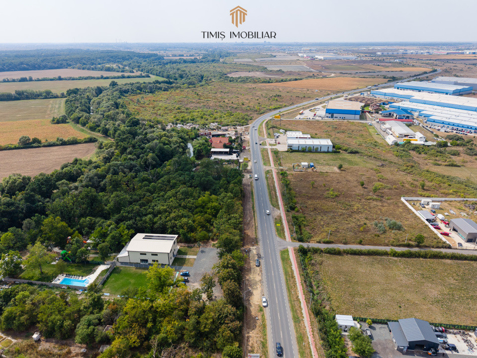 Teren 7.500 mp cu FS 91 m la E70 și Bega – ideal dezvoltare servicii