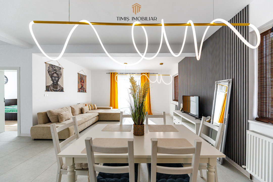 Duplex modern, parter, în Remetea Mare – mobilat complet, 3 camere