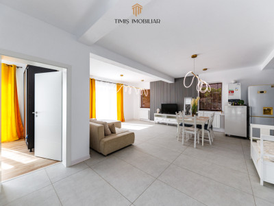 Duplex modern, parter, în Remetea Mare – mobilat complet, 3 camere