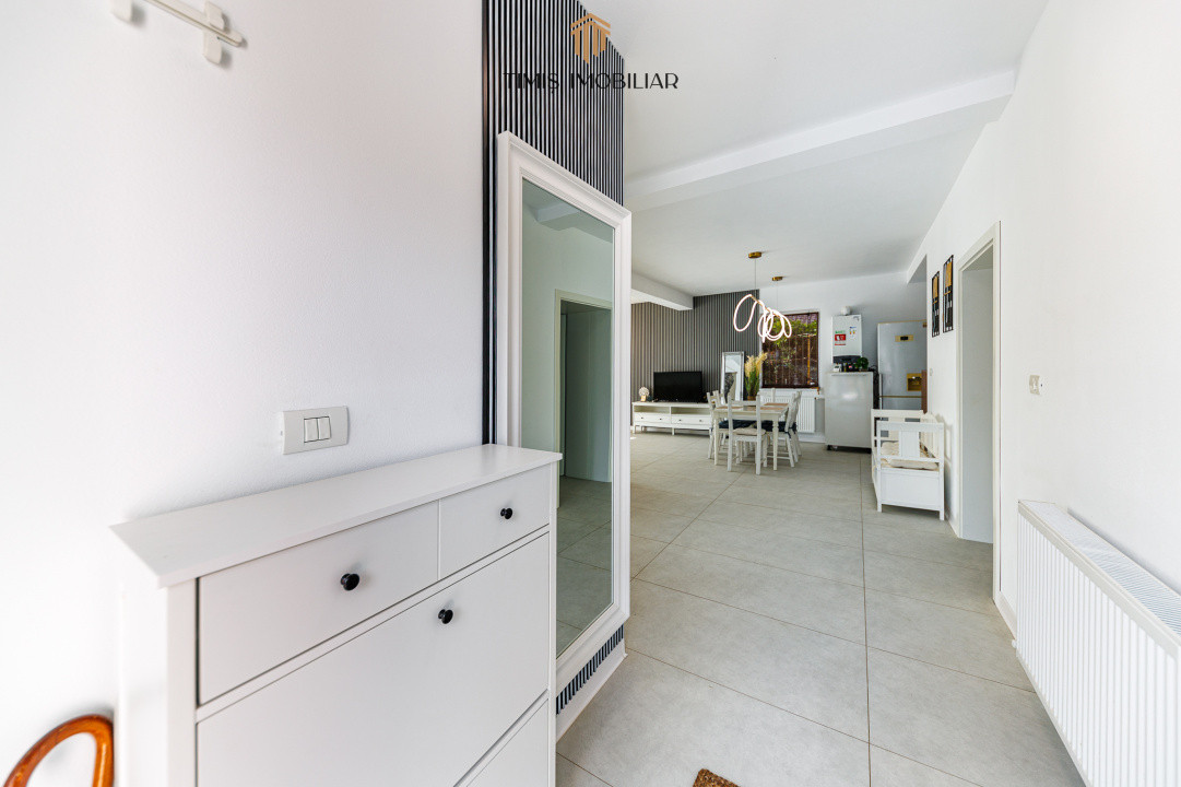 Duplex modern, parter, în Remetea Mare – mobilat complet, 3 camere