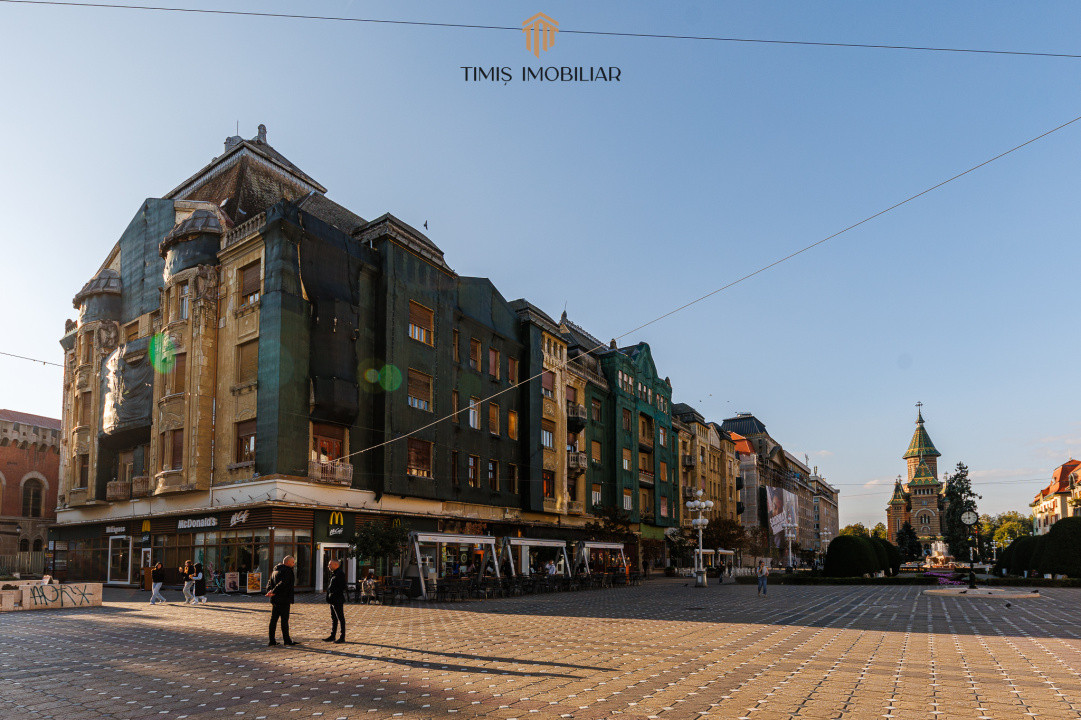 Garsonieră renovată, 27 mp, Piața Victoriei Nr.1 – Timișoara