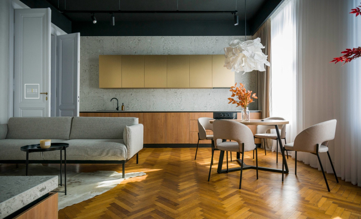 Historic charm meets modern design – 3-room apartment in Sinaia