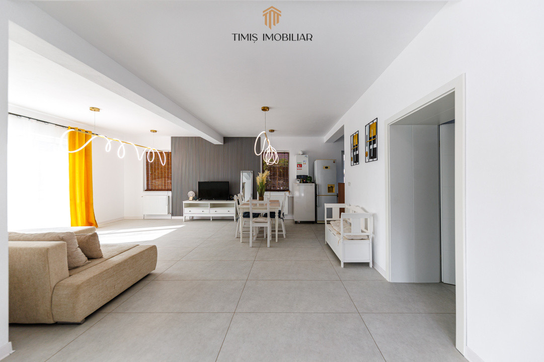 Duplex modern, parter, în Remetea Mare – mobilat complet, 3 camere