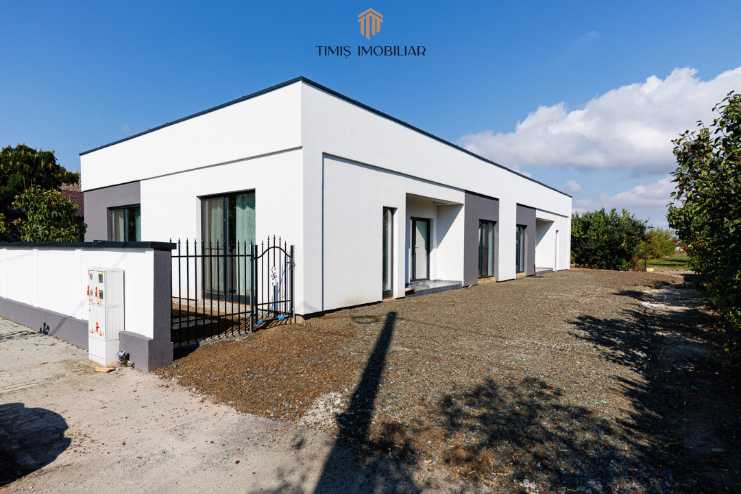 Duplex modern, parter, în Remetea Mare – mobilat complet, 3 camere