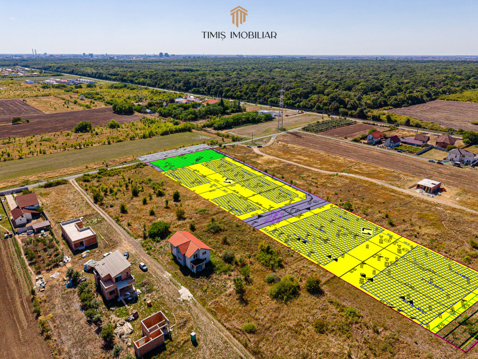 Parcele case cu vedere spre pădure – între Timișoara si Giarmata Vii
