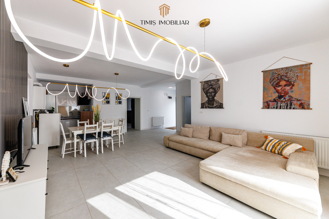 Duplex modern, parter, în Remetea Mare – mobilat complet, 3 camere