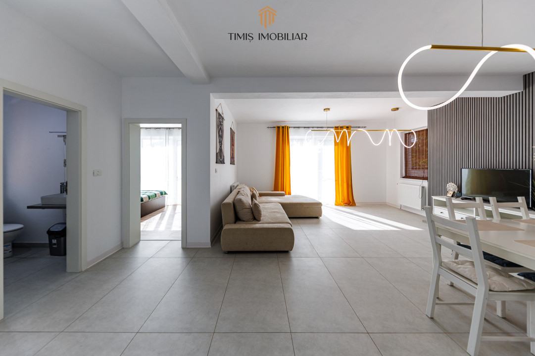 Duplex modern, parter, în Remetea Mare – mobilat complet, 3 camere