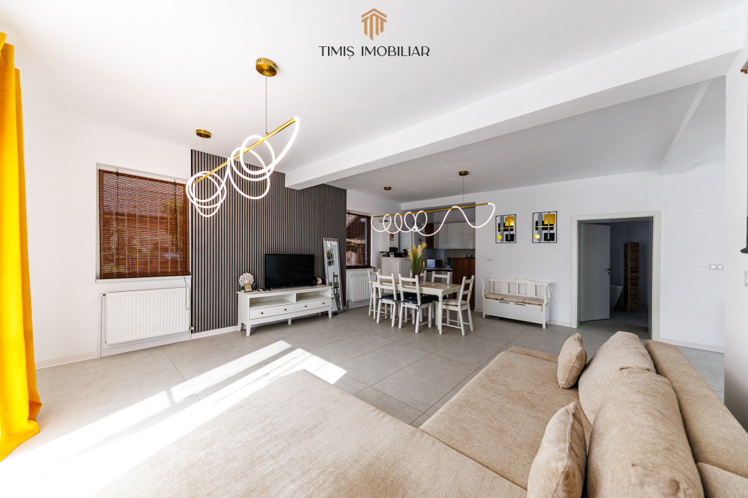 Duplex modern, parter, în Remetea Mare – mobilat complet, 3 camere