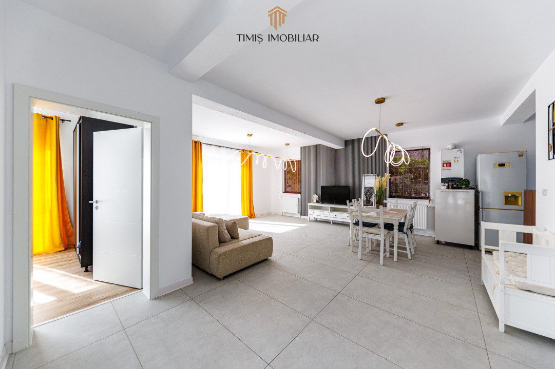 Duplex modern, parter, în Remetea Mare – mobilat complet, 3 camere