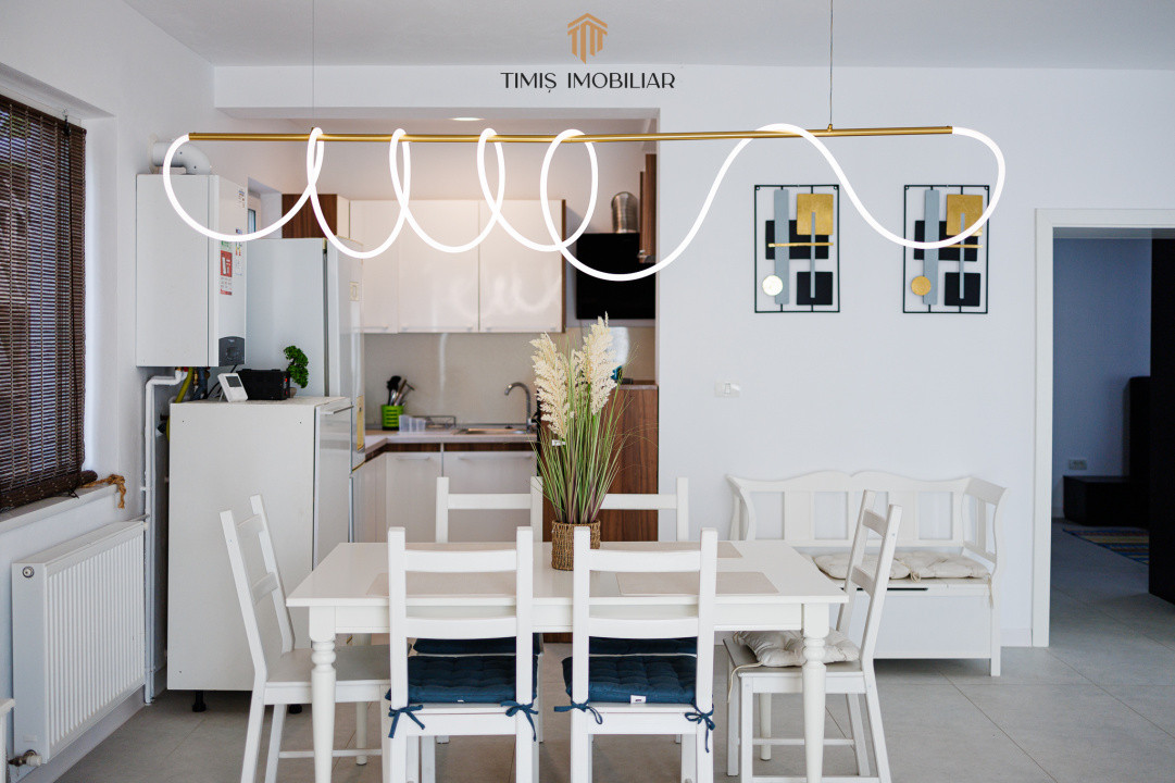 Duplex modern, parter, în Remetea Mare – mobilat complet, 3 camere